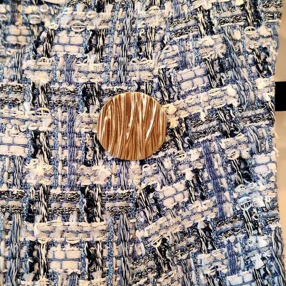 *NEW* CHIC Baby Blue Double Button Split Hem Tank Dress size 10 💙 - Picture 3 of 3